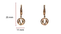 14K Rose Gold 0.124cttw Canadian Diamond Dangle Earrings