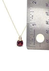 Garnet and Diamond Pendant