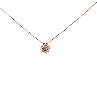 10K Yellow Gold 0.25 cttw  Diamond  Pulse Pendant, 18"