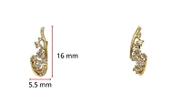10K Yellow Gold 0.50cttw Diamond Earrings