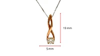 10K White and Rose Gold 0.30cttw Diamond Pendant,  18"