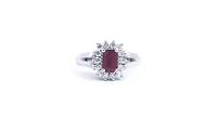 14K White Gold 0.70cttw Ruby and 0.30ttw Diamond Ring - 7