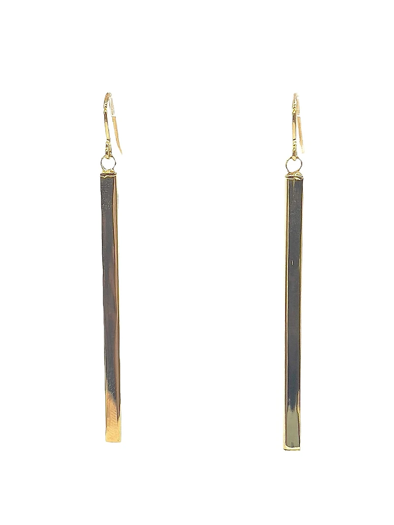 10K Yellow Gold 57mm Earrings