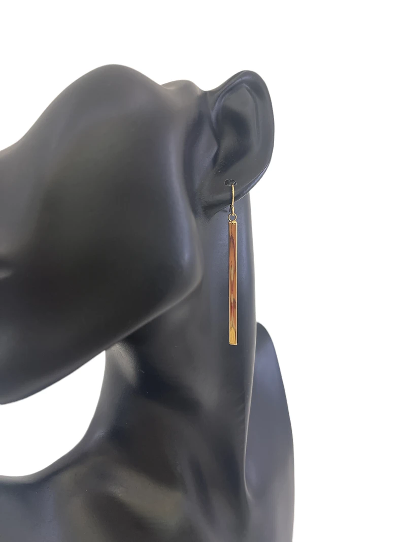 10K Yellow Gold 57mm Earrings