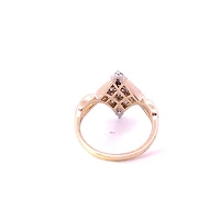 10K Yellow Gold 0.50cttw Diamond Ring - size 6.5
