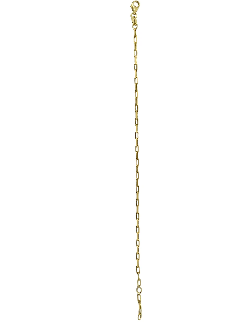 10K Yellow Gold Bracelet, 6.0-6.5"