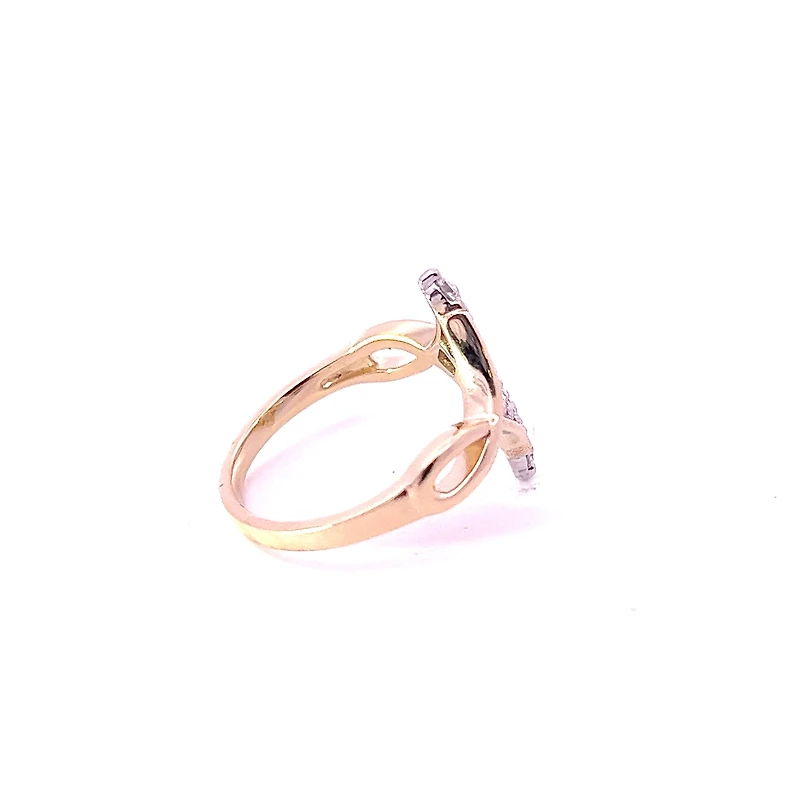 10K Yellow Gold 0.50cttw Diamond Ring - size 6.5