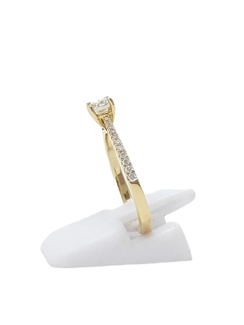 14K Yellow Gold 0.50cttw Diamond Engagement Ring - 4.5