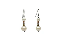 Sterling Silver Freshwater Pearl Dangle / Drop Earrings