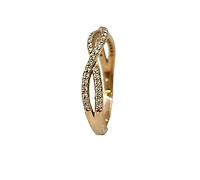 14K Rose Gold 0.26cttw Diamond Ring, size 7