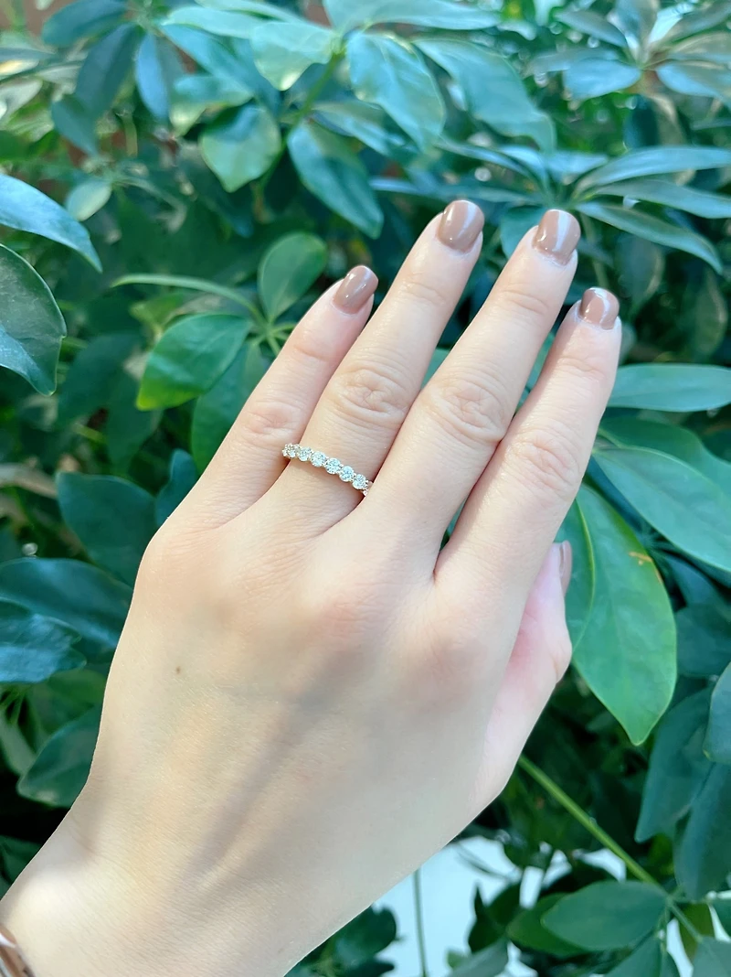 14K Yellow Gold 1.00cttw Lab Grown Diamond Band