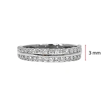 10K White  Gold 0.50cttw Diamond Ring / Band - 4.5