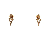 14K Rose Gold 0.11cttw Diamond Earrings