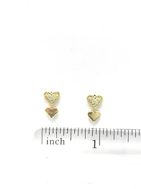 Diamond Heart Earrings