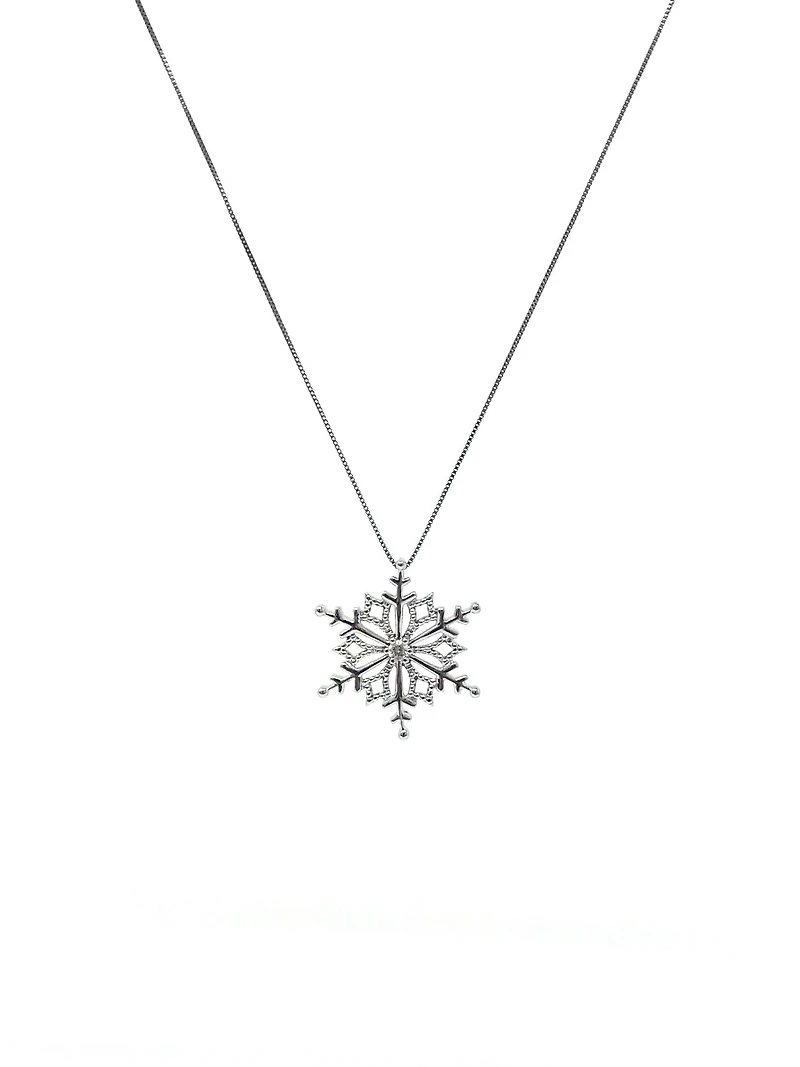 Diamond Snowflake Pendant