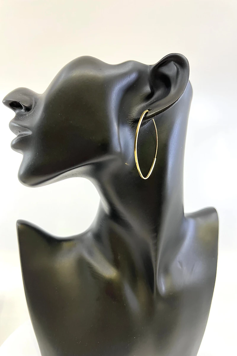 10K Yellow Gold 48mm Earrings