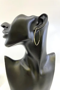 10K Yellow Gold 48mm Earrings