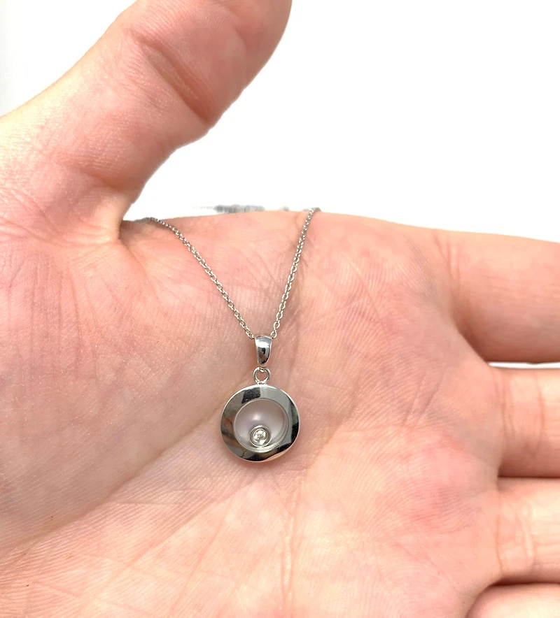 White Gold Diamond Pendant