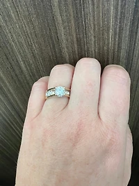 14K Yellow Gold 1.45cttw Canadian Diamond Engagement Ring, 6.5 - / White