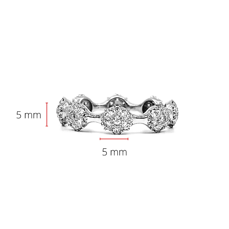 14K Gold 1.10cttw Diamond Eternity Ring