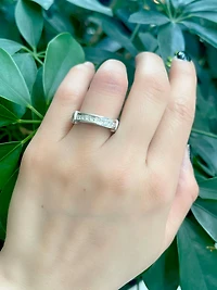 14K White Gold 0.55cttw Diamond Ring - Size 6.5