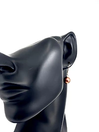 14K Rose Gold South Sea Pearl 9-10mm Earrings