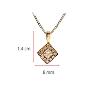 14K White & Rose Gold 0.30cttw Canadian Diamond Halo Necklace, 18"