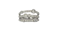 10K White Gold 1.00cttw Diamond Ring, size 6
