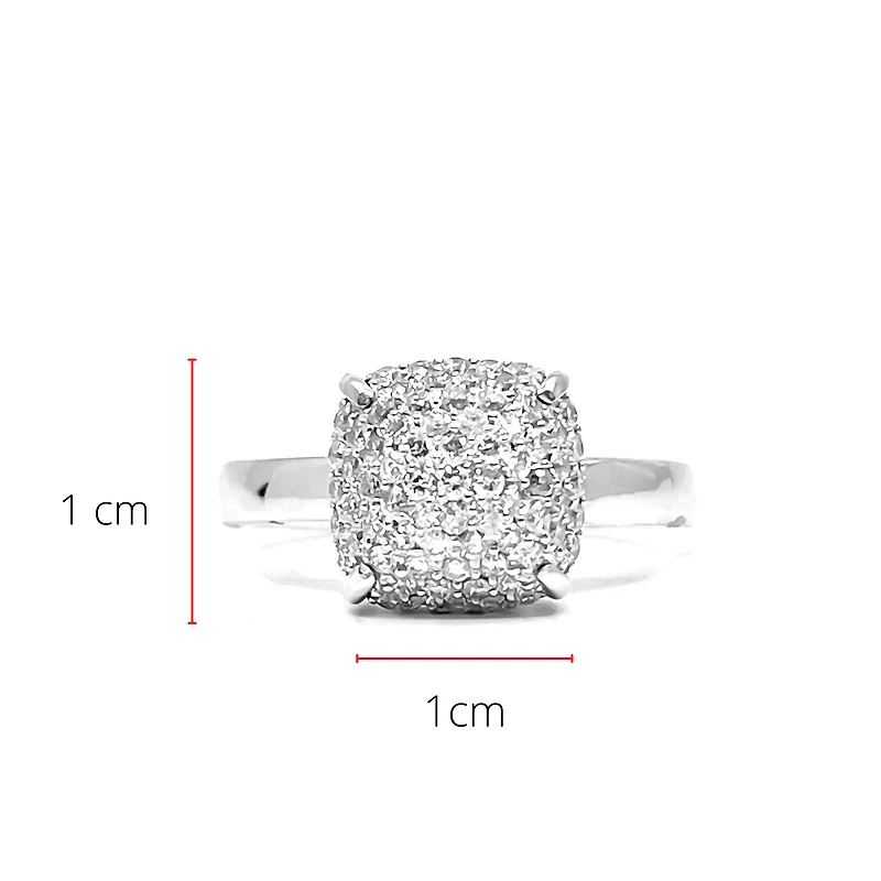 14K White Gold 0.52cttW Diamond Ring