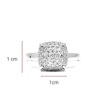 14K White Gold 0.52cttW Diamond Ring