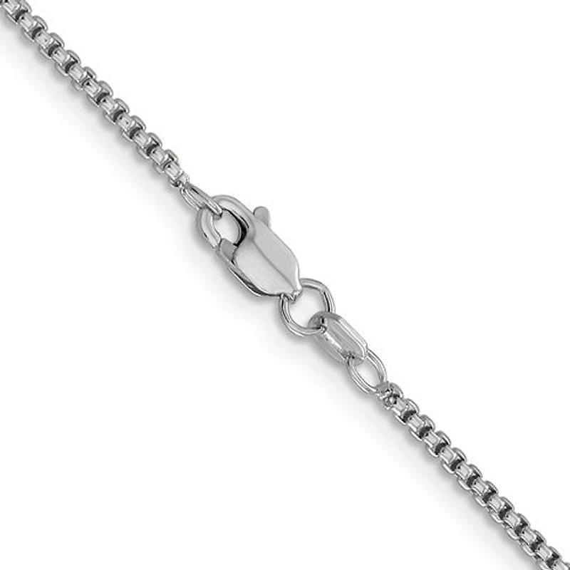 14K Gold 1.5mm Semi-Solid Round Box Chain - /