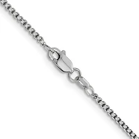 14K Gold 1.5mm Semi-Solid Round Box Chain - /