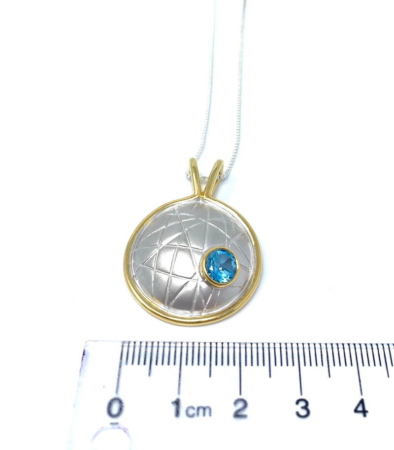Blue Topaz Pendant