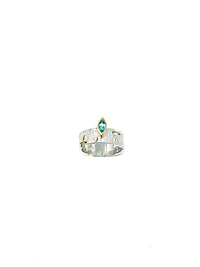 Silver and Blue Topaz Ring