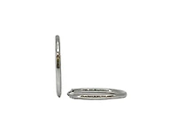 925 Sterling Silver Endless Hoop Earrings 30mm