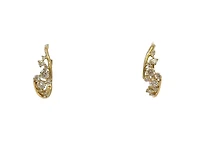 10K Yellow Gold 0.50cttw Diamond Earrings