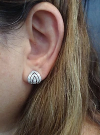 14K White Gold 0.37cttw Diamond Earrings
