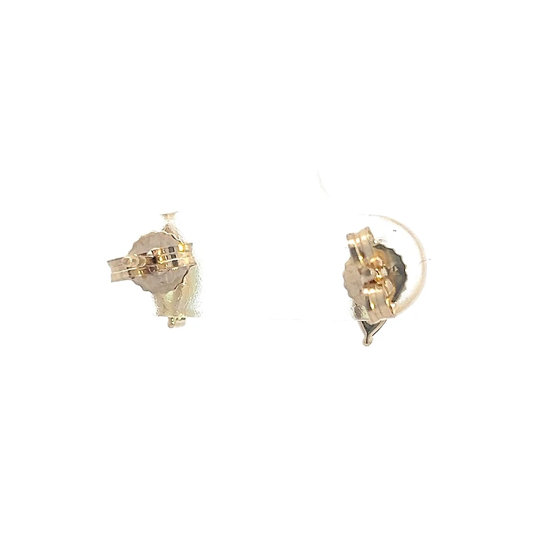 10K Yellow Gold Peridot and Diamond Earrings