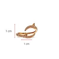 14K Rose Gold 0.15cttw Diamond Ring - Size 6.5