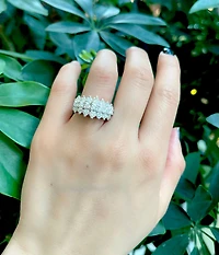 14K White Gold 2.60cttw Diamond Band - Size 6.5
