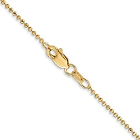 14K Gold 1.20mm Fancy Bead Chain - /
