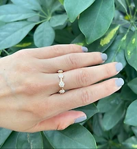 14K Rose Gold 1.10cttw Diamond Eternity Ring, size 6