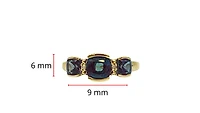10K Yellow Gold 2.00cttw Created Alexandrite Ring, size 7