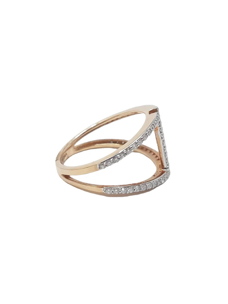 10K Rose Gold 0.40cttw Diamond Ring - /