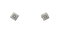 10K White Gold 0.10cttw Diamond Stud Earrings
