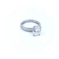 Moissanite Engagement & Wedding Band Set - 4.5