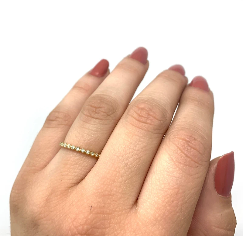 Yellow Gold and Diamond Ring