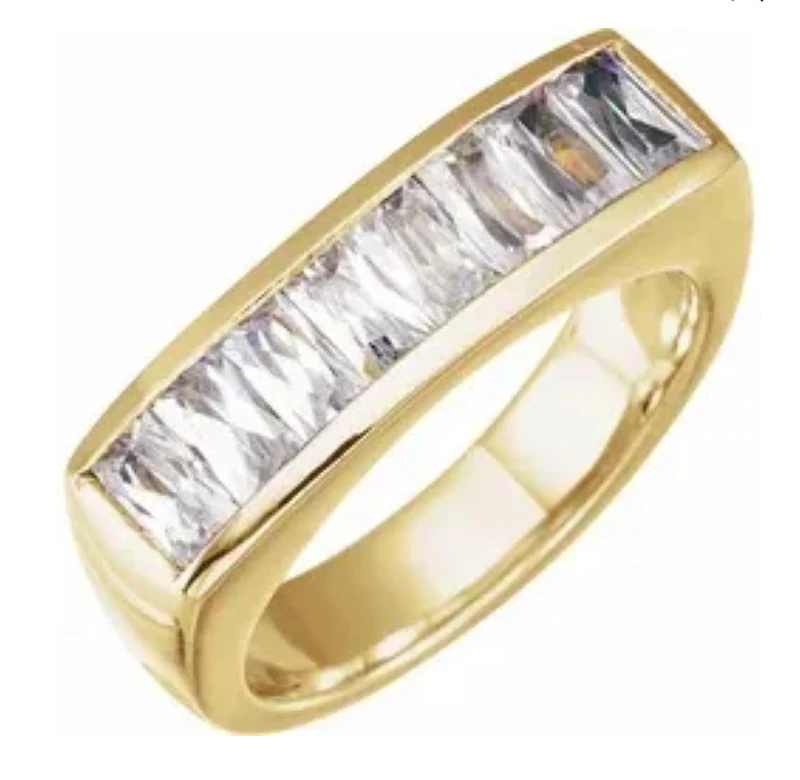 14K Yellow 1 3/4 CTW Lab-Grown Diamond Ring - Gold