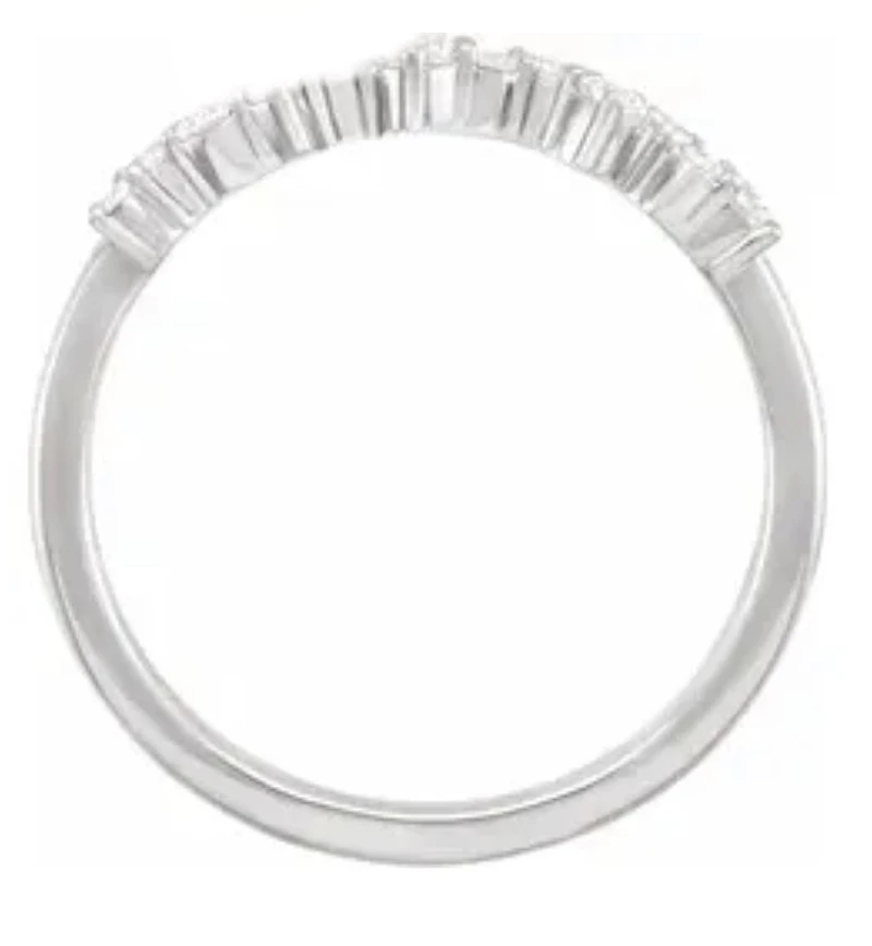 14K Yellow 1/4 CTW Lab-Grown Diamond Scattered Stackable Ring - Gold
