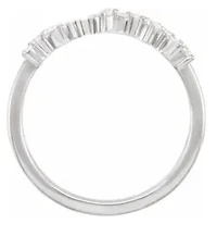 14K Yellow 1/4 CTW Lab-Grown Diamond Scattered Stackable Ring - Gold